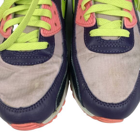 Nike Air Max 90 -Women's Sz 10 -Dark Raisin Cyber -Colorblock Sneaker CV8819-500 - Picture 6 of 12